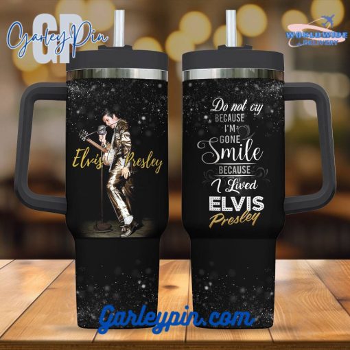 Elvis Presley Black Stanley Tumbler 40oz