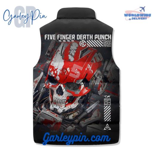 Five Finger Death Punch Sleeveless Puffer Jacket