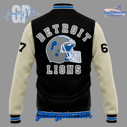 Honorary Captain Barry Sanders Detroit Lions Baseball Jacket