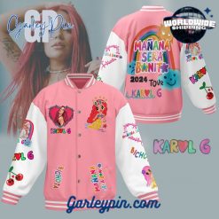 Karol G BICHOTA Pink Baseball Jacket