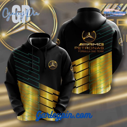 Mercedes-AMG PETRONAS F1 Black Gold Hoodie