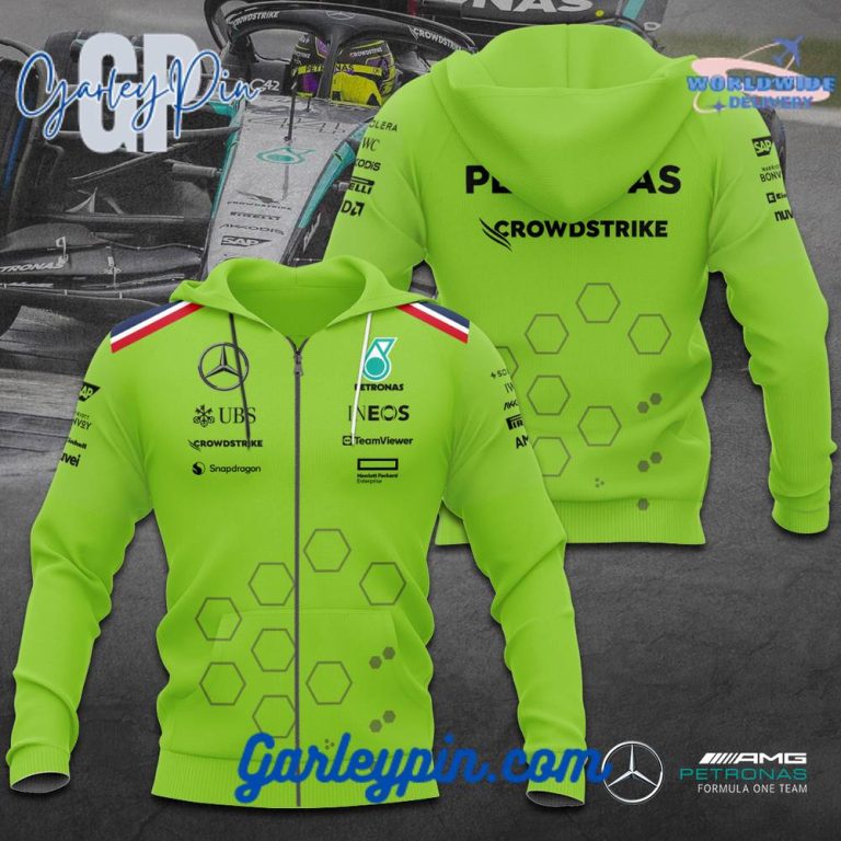 Mercedes-AMG Petronas Crowdstrike F1 Team 2024 Hoodie - Garleypin