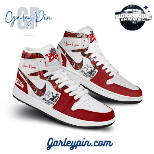 Michael Jackson King of Pop Custom Name Air Jordan 1 Sneaker