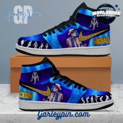 Michael Jackson The King Disco Blue Air Jordan 1 Sneaker