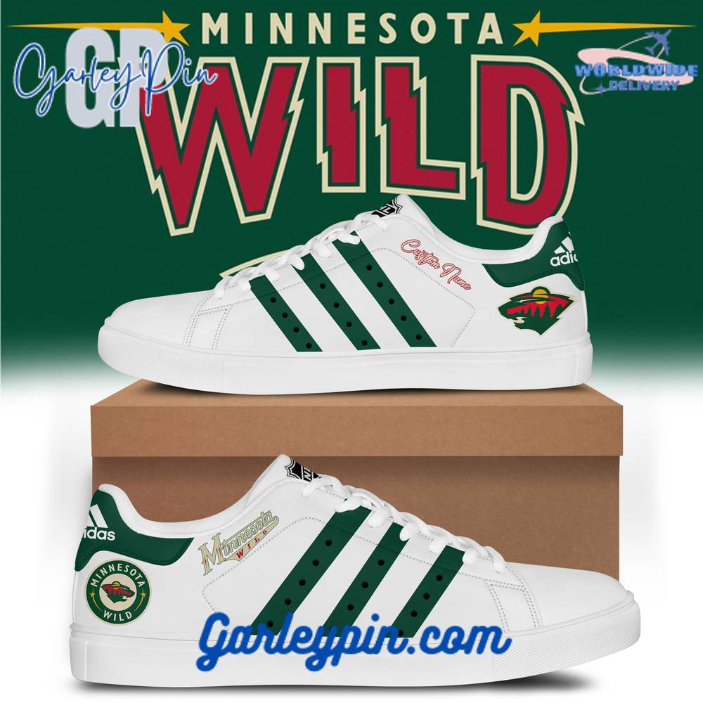Minnesota Wild Hockey Team Custom Name Stan Smith Shoes