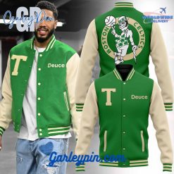 NBA Boston Celtics Jayson Tatum Deuce Green Baseball Jacket