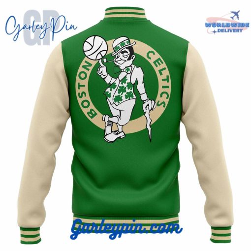 NBA Boston Celtics Jayson Tatum Deuce Green Baseball Jacket