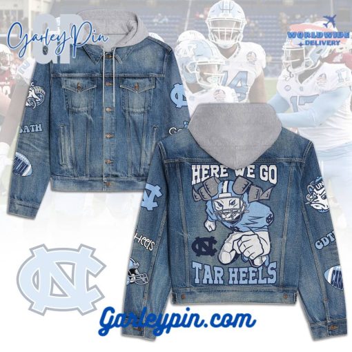 North Carolina Tar Heels Go Hells Hooded Denim Jacket