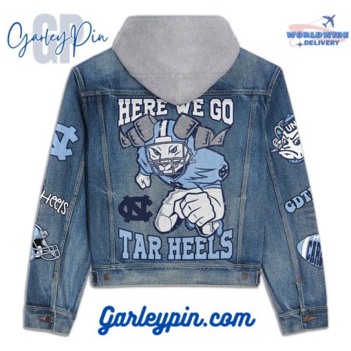 North Carolina Tar Heels Go Hells Hooded Denim Jacket