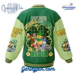 Pooh Happy Saint Patrick's Day Baseball Jacket