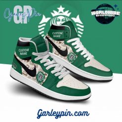 Starbuck Coffee Custom Name Air Jordan 1 Sneaker