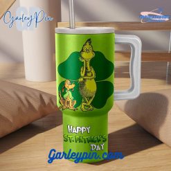 The Grinch Happy St. Patrick's Day Stanley Tumbler 40oz