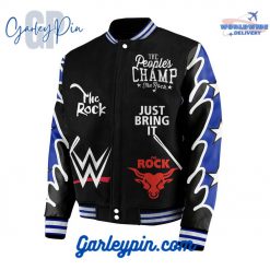 The Rock WWE Baseball Jacket