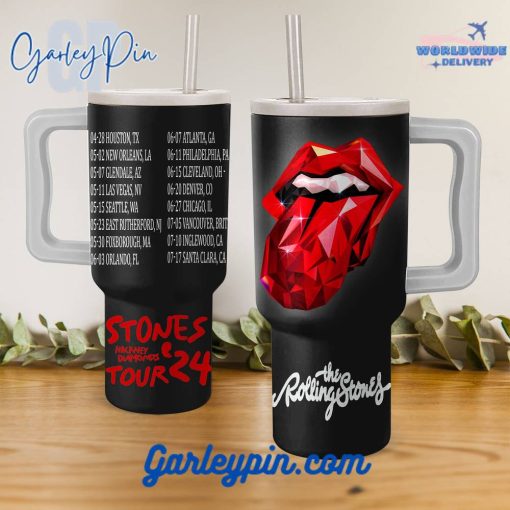 The Rolling Stones Hackney Diamonds Tour 2024 Stanley Tumbler 40oz