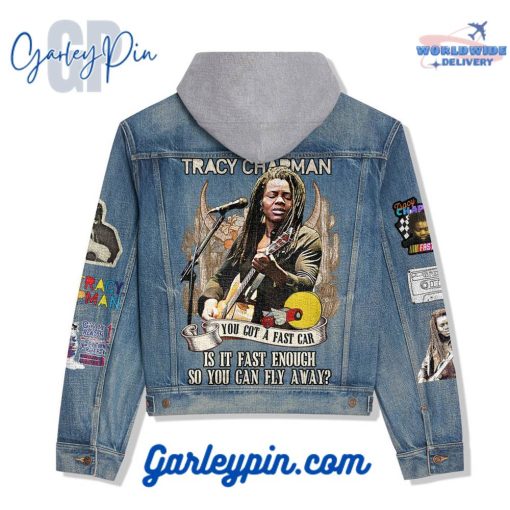 Tracy Chapman “You Got A Fast Car” Hooded Denim Jacket