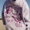 Pink Palm Puff “To Live For the Hope of it All” Heathered White Hoodie