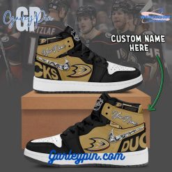 Anaheim Ducks Custom Name Air Jordan 1 Sneaker