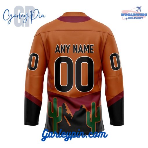 Arizona Coyotes Custom Name Reverse Retro Hockey Jersey