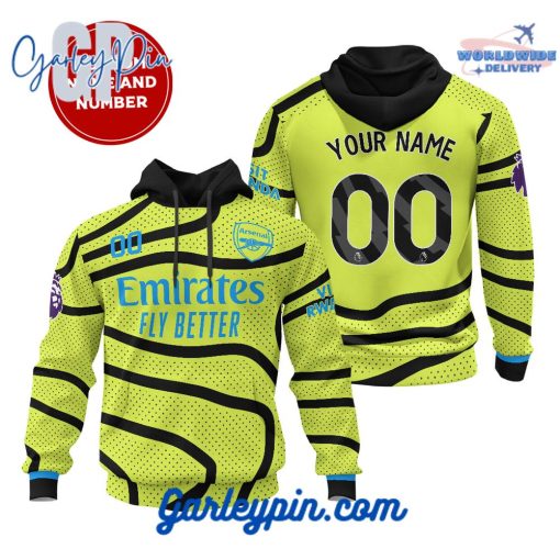 Arsenal Away Kits Custom Name Hoodie