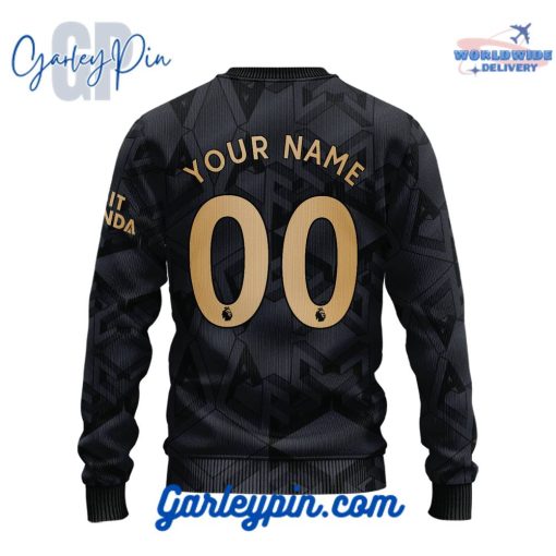 Arsenal Black Kits Custom Name Sweater