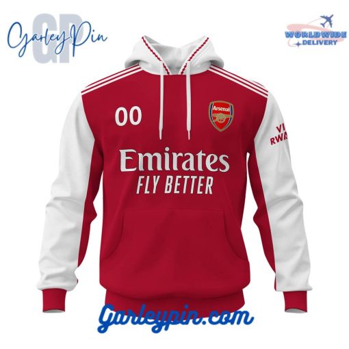 Arsenal Home Kits Custom Name Hoodie