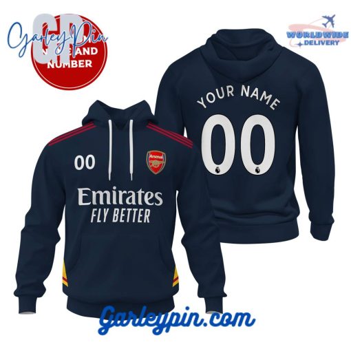 Arsenal Navy Kits Custom Name Hoodie