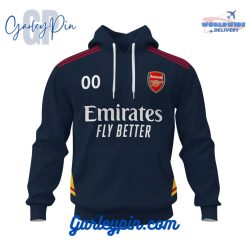 Arsenal Navy Kits Custom Name Hoodie
