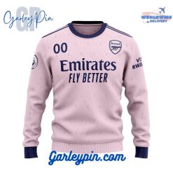 Arsenal Pink Kits Custom Name Sweater