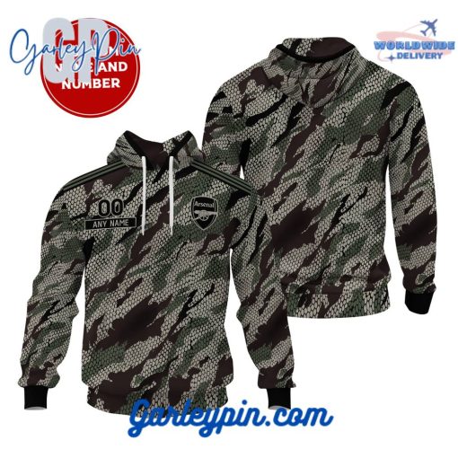 Arsenal Special Camo Design Custom Name Hoodie