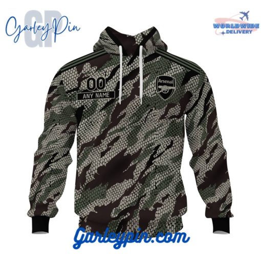 Arsenal Special Camo Design Custom Name Hoodie