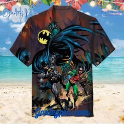 Batman and Robin Running Dark Color Hawaiian Shirt