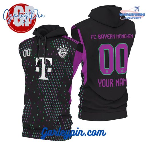 Bayern Munich Away Kits Custom Name Sleeveless Hoodie