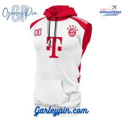 Bayern Munich Home Kits Custom Name Sleeveless Hoodie