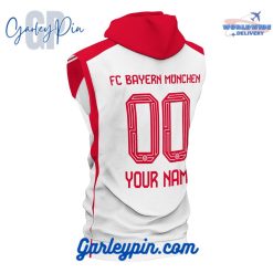 Bayern Munich Home Kits Custom Name Sleeveless Hoodie