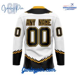 Boston Bruins Custom Name Reverse Retro Hockey Jersey