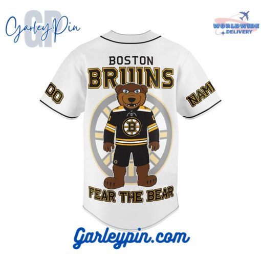 Boston Bruins Fear The Bear Baseball Jersey