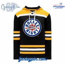 Boston Bruins Hockey Night In Canada Lace Up Hoodie
