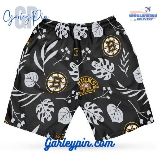 Boston Bruins Icebound Elegance Hawaiian Set