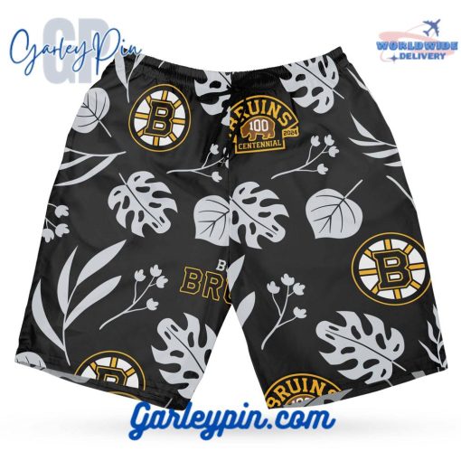 Boston Bruins Icebound Elegance Hawaiian Set