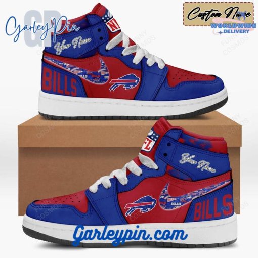Buffalo Bills Custom Name Air Jordan 1 Sneaker