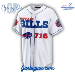 Buffalo Bills Custom Name Baseball Jersey
