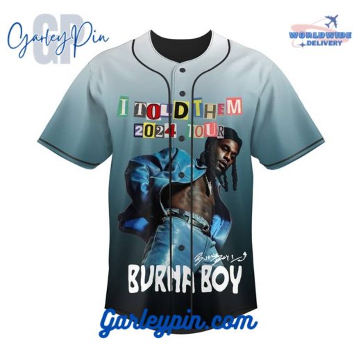 Burna Boy City Boy Baseball Jersey