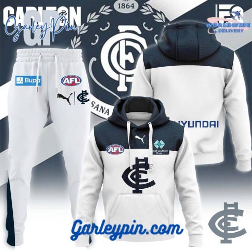 Carlton Blues White Combo Hoodie Pants