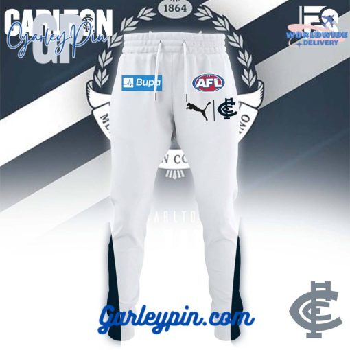 Carlton Blues White Combo Hoodie Pants