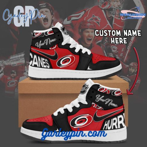 Carolina Hurricanes Custom Name Air Jordan 1 Sneaker