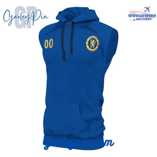 Chelsea Home Kits Custom Name Sleeveless Hoodie