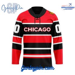 Chicago Blackhawks Custom Name Reverse Retro Hockey Jersey