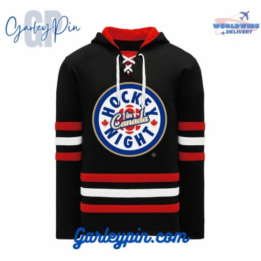 Chicago Blackhawks Hockey Night In Canada Lace Up Hoodie