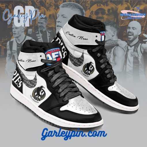 Collingwood Magpies Custom Name Air Jordan 1 Sneaker