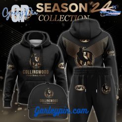 Collingwood Magpies Gold Combo Hoodie Pants Cap